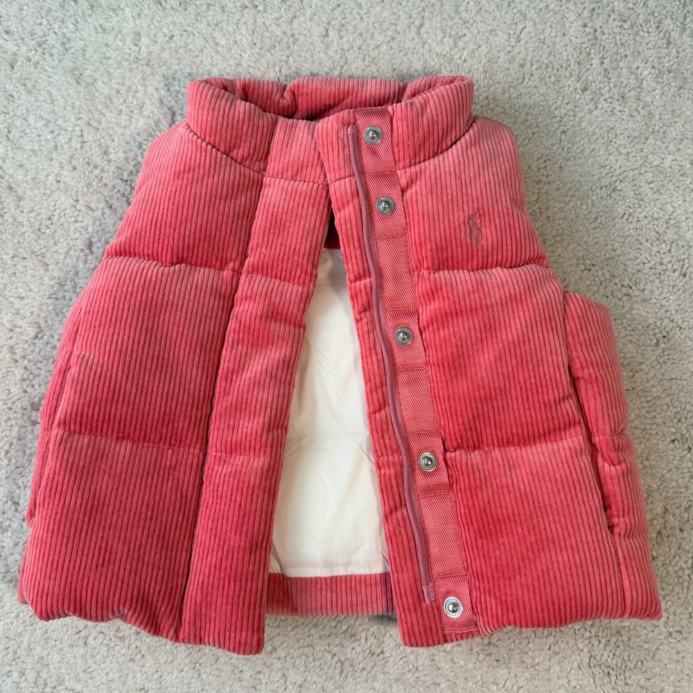 Ralph Lauren Corduroy Puffer Down Vest - Picture 4 of 10